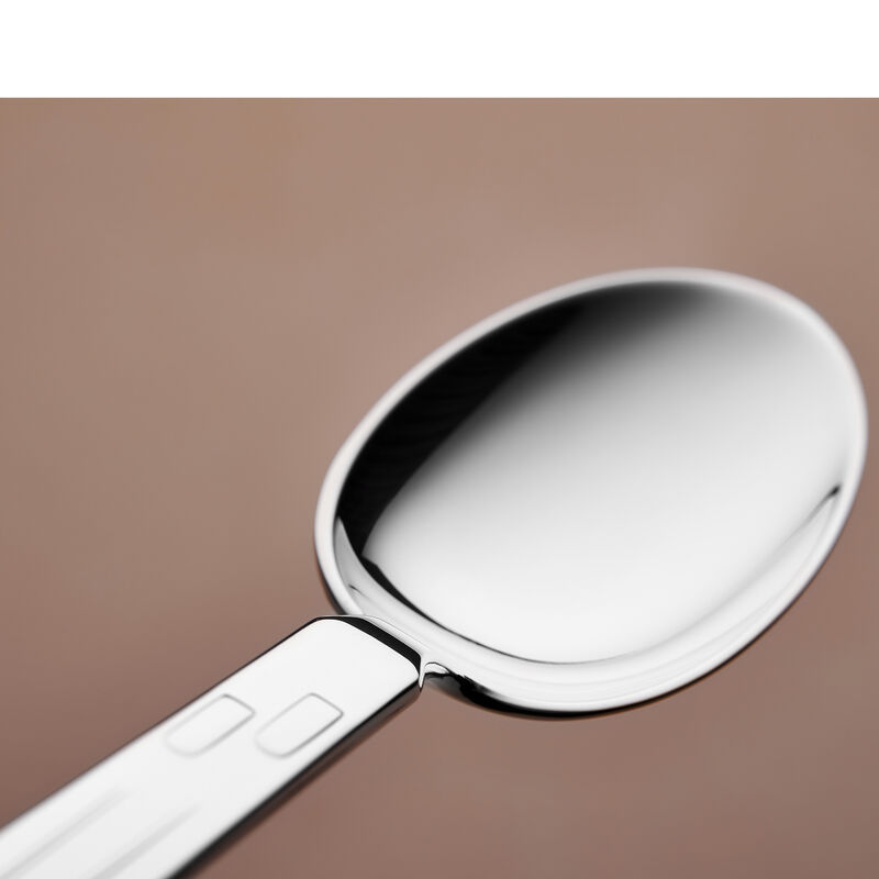 Clock with flowers Christening spoon