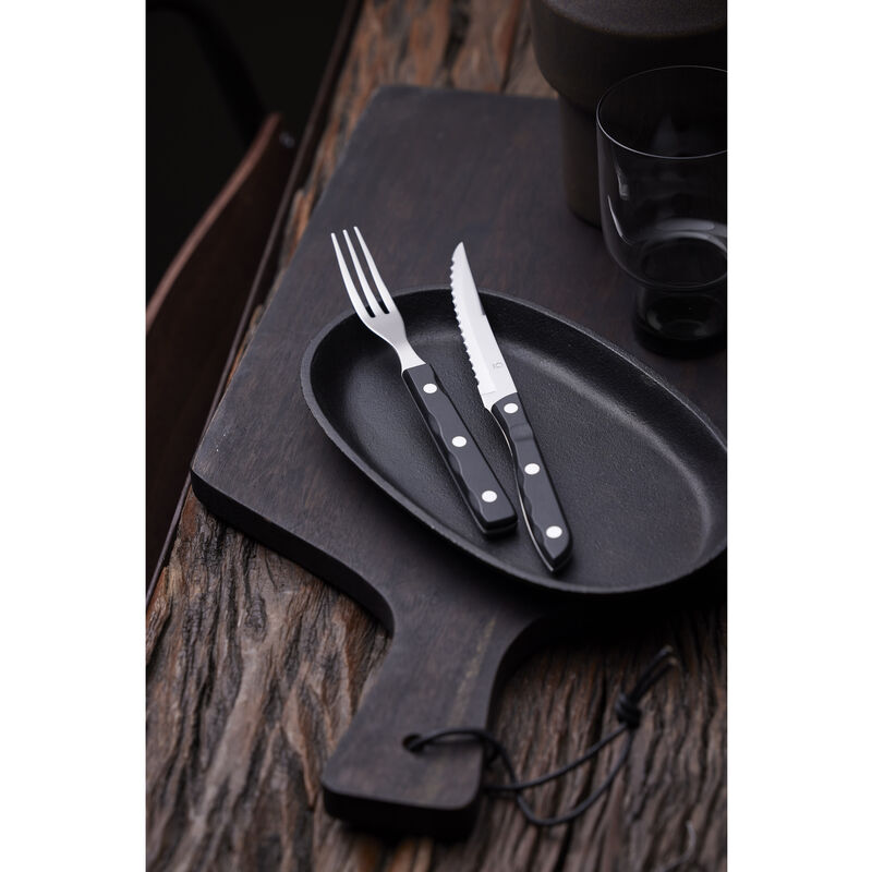 Old Farmer Black Steak cutlery 8 parts