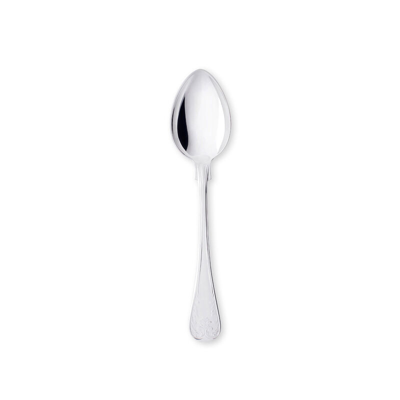 Gammal Fransk Silverplated Dessert spoon