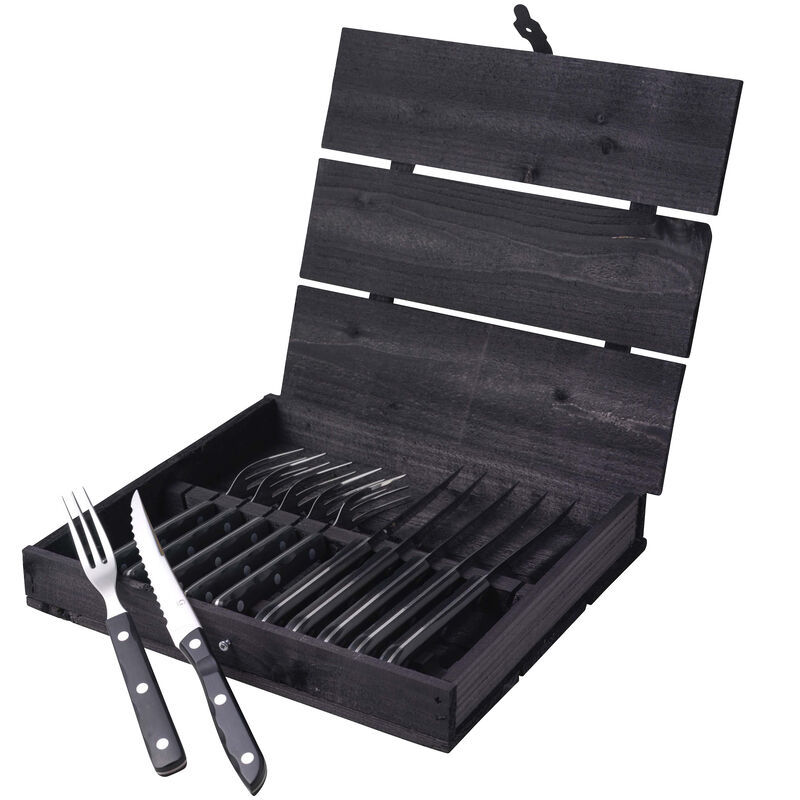 Old Farmer Black Steak cutlery 12 parts