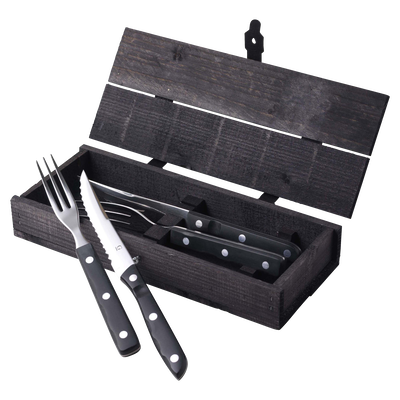 Old Farmer Black Steak cutlery 4 parts