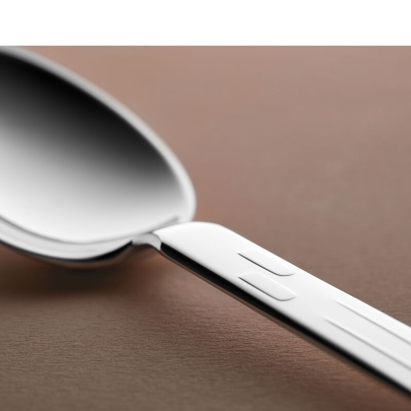 Clock with flowers Christening spoon