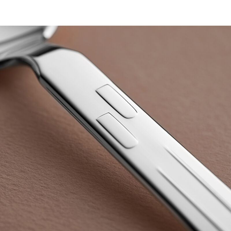 Clock with flowers Christening spoon