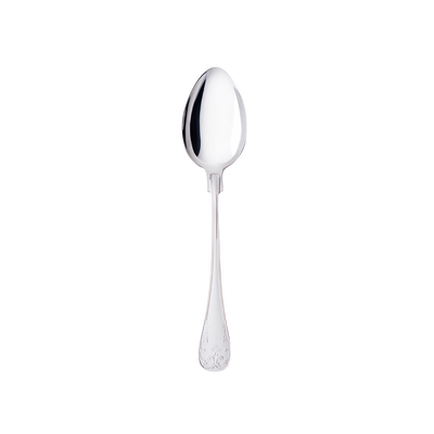 Gammal Fransk Silverplated Dessert spoon