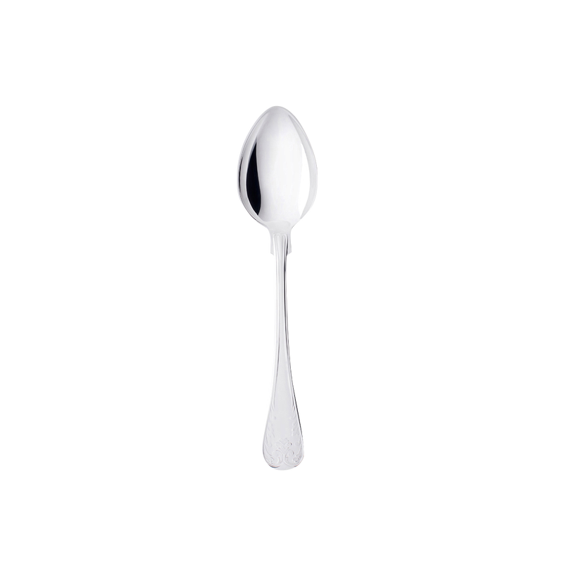 Gammal Fransk Silverplated Dessert spoon