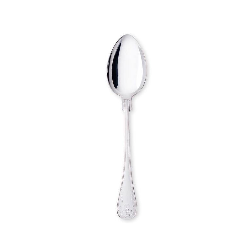 Gammal Fransk Silverplated Dessert spoon