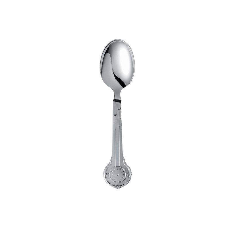 Clock with flowers Christening spoon Clock with flowers Christening spoon