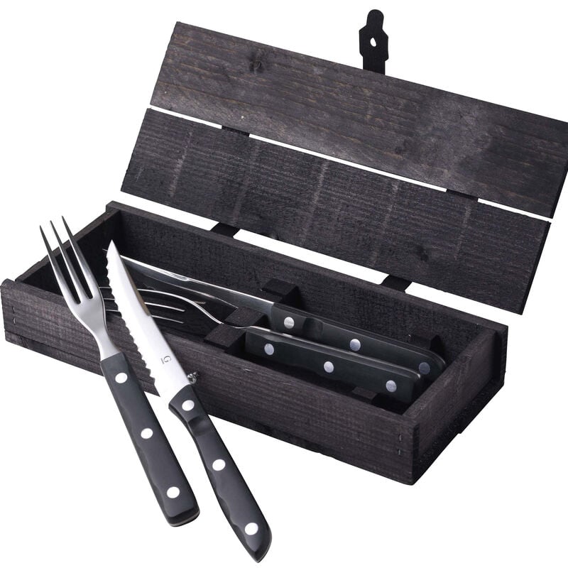 Old Farmer Black Steak cutlery 4 parts