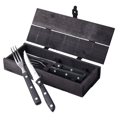 Old Farmer Black Steak cutlery 4 parts