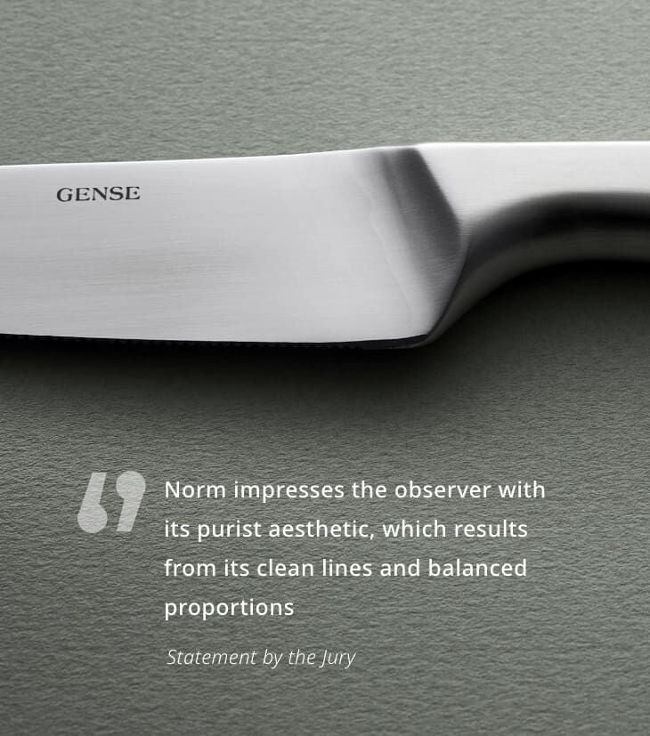 Gense Norm cutlery red dot jury quote